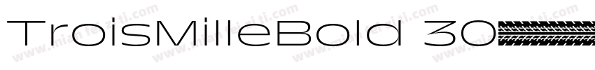 TroisMilleBold 30字体转换